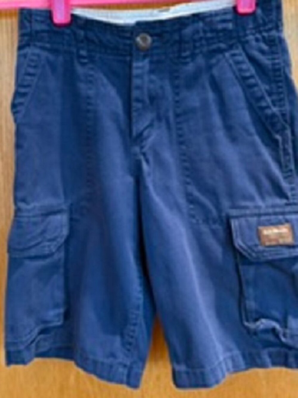 OshKosh Boy's Blue Shorts Cotton 6 Belt Loops Pockets Size: 7